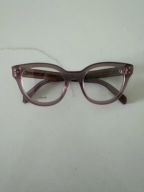 Celine Pinkish Purple Cat-Eye Acetate Glasses